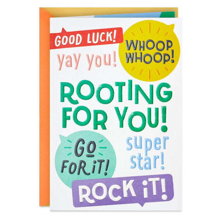 hallmark Little World Changers™ I Believe in You Good Luck Card