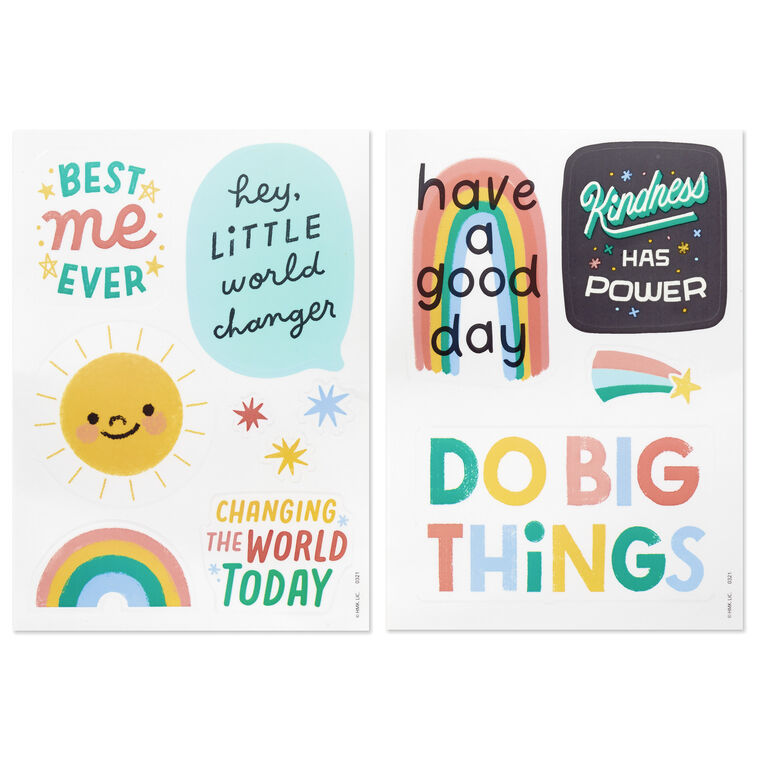 Hallmark Little World Changers™ Kindness Repositionable Stickers Pack Of 12