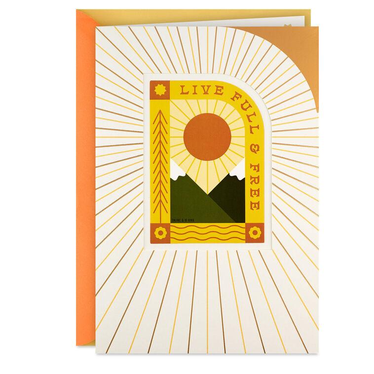 hallmark Live Full and Free Birthday Card With Decal