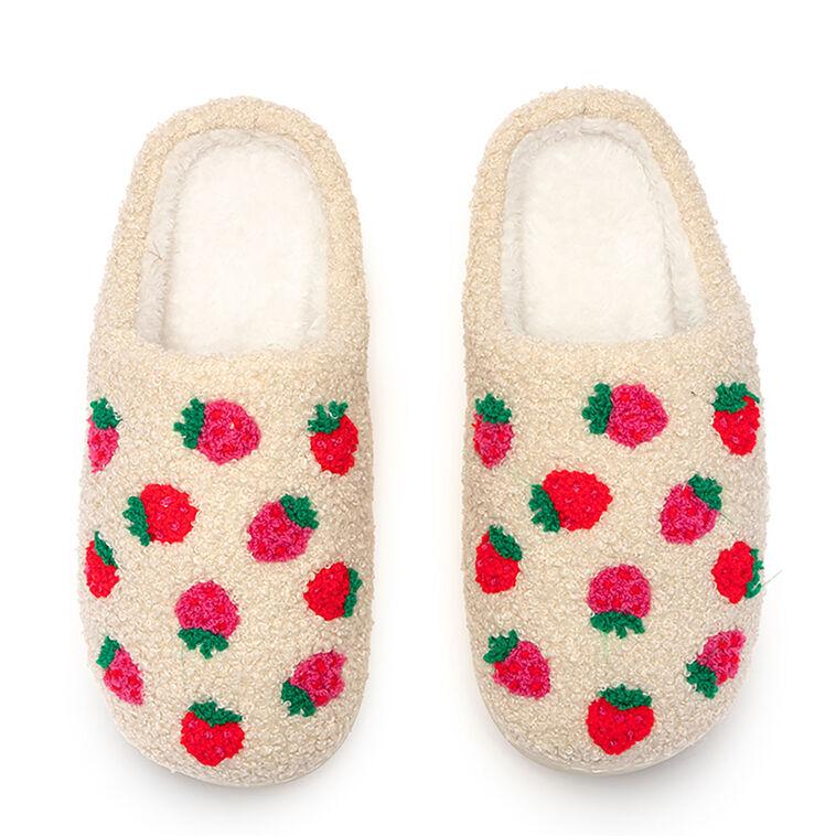 hallmark Living Royal Strawberries and Cream Slippers