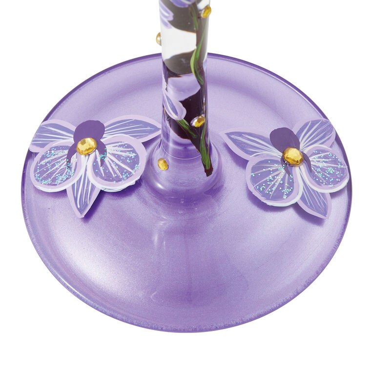 Hallmark Lolita Butterfly Jubilee Handpainted Wine Glass 15 Oz