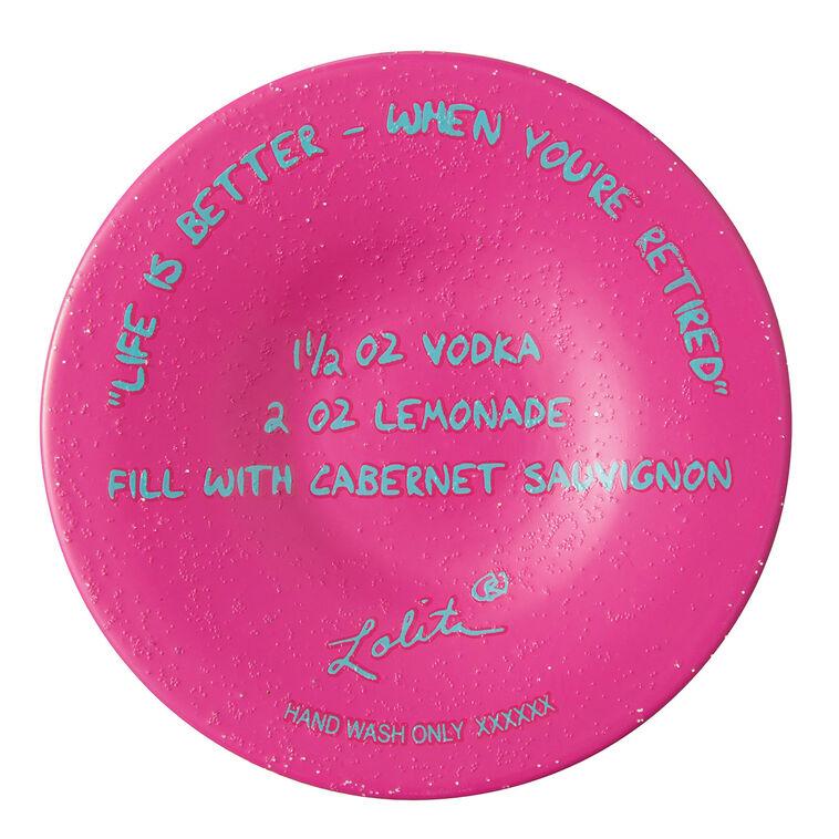 Hallmark Lolita Life Is Better When Retired Wine Glass 15 Oz