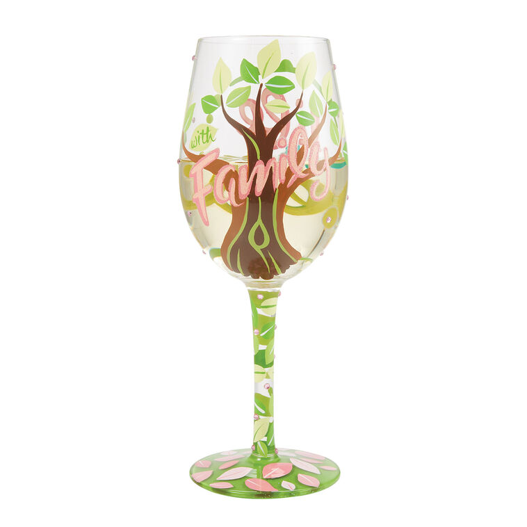 Hallmark Lolita Life Is Better With Family Wine Glass 15 Oz