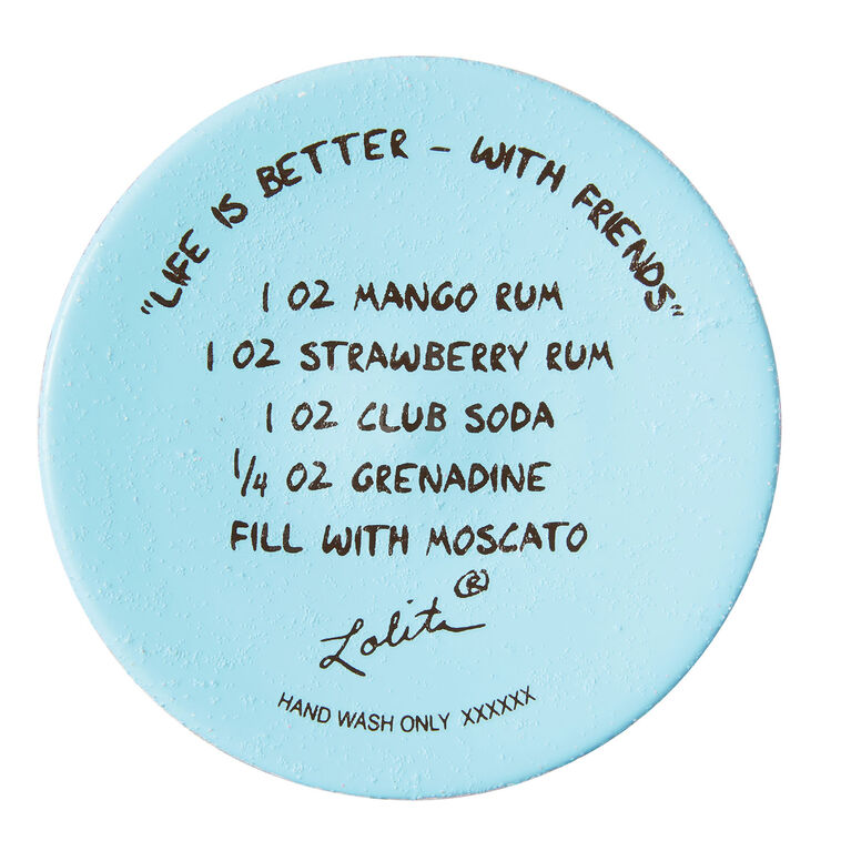 Hallmark Lolita Life Is Better With Friends Wine Glass 15 Oz