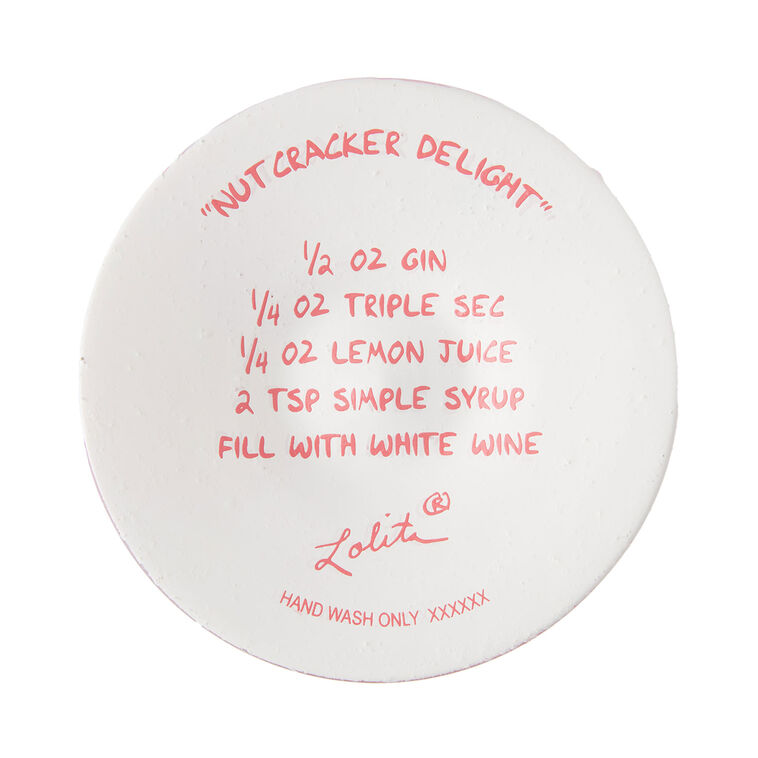 Hallmark Lolita Nutcracker Delight Handpainted Wine Glass 15 Oz
