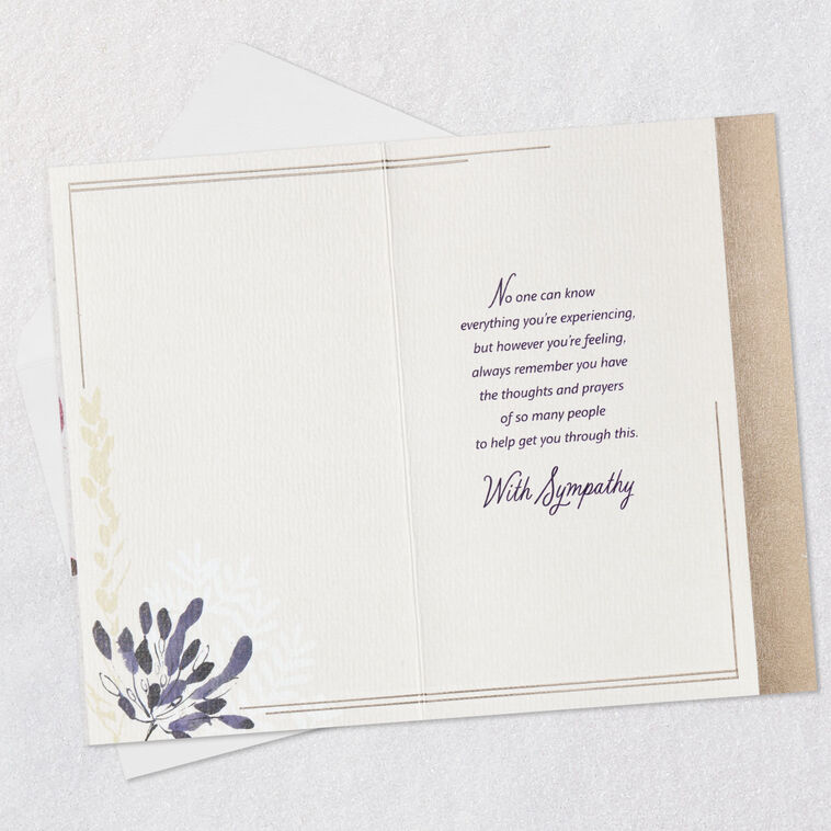 Hallmark Losing Someone Who Mattered So Much Is Never Easy Sympathy Card