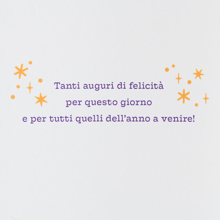 Hallmark Lots Of Happiness Italian-Language Birthday Card
