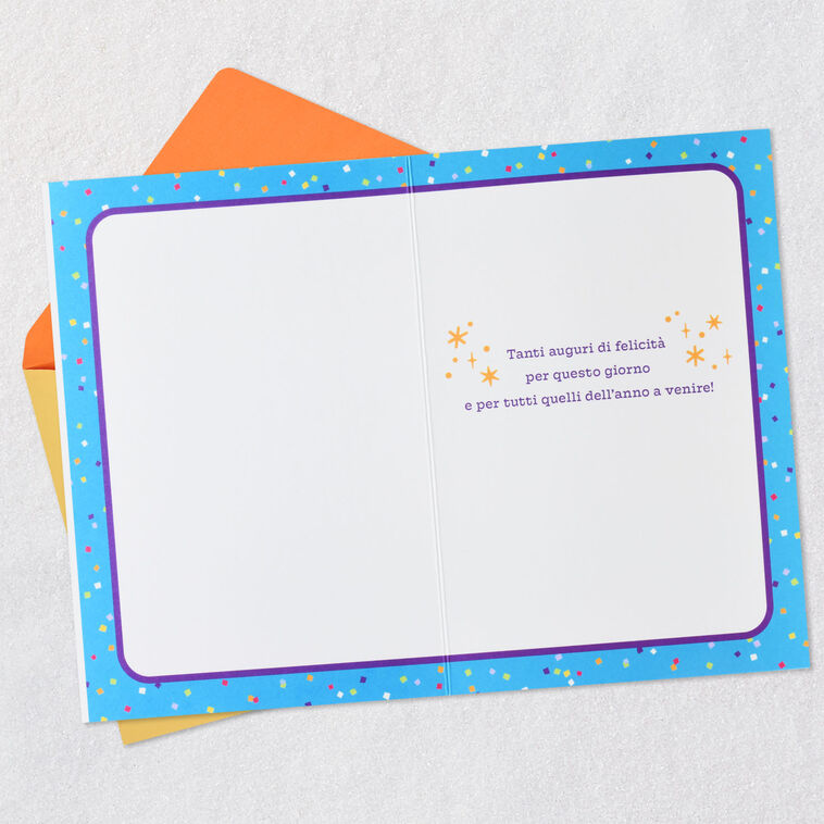 Hallmark Lots Of Happiness Italian-Language Birthday Card