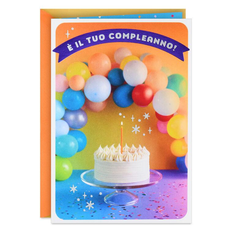 hallmark Lots of Happiness Italian-Language Birthday Card