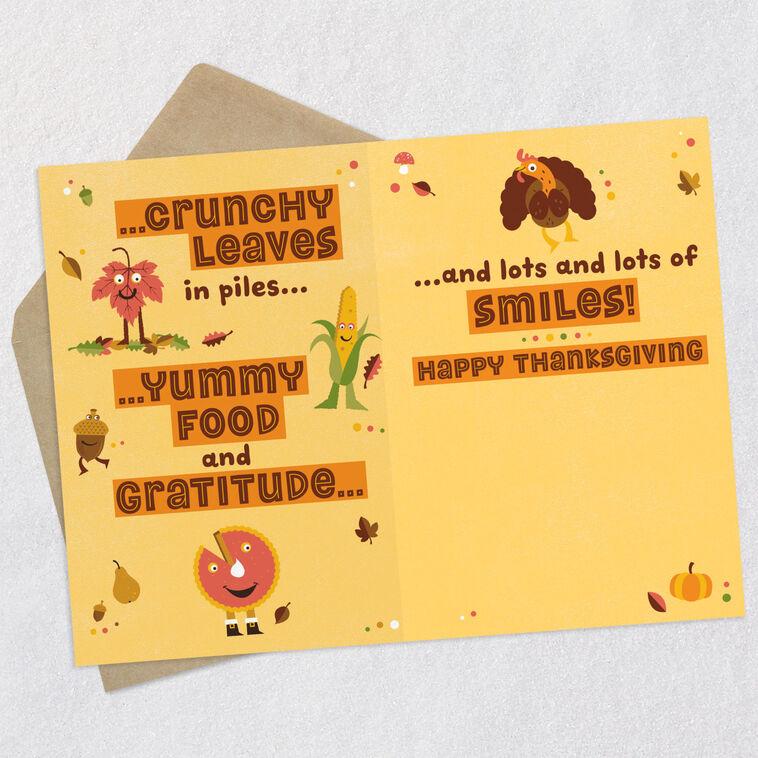 Hallmark Lots Of Smiles Thanksgiving Card For Grandson