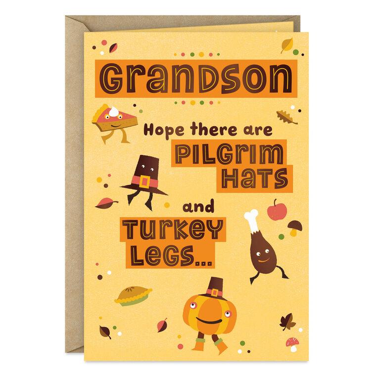 hallmark Lots of Smiles Thanksgiving Card for Grandson