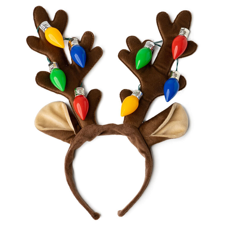 hallmark Lotsa Lites Jumbo Light-Up Antlers Headband