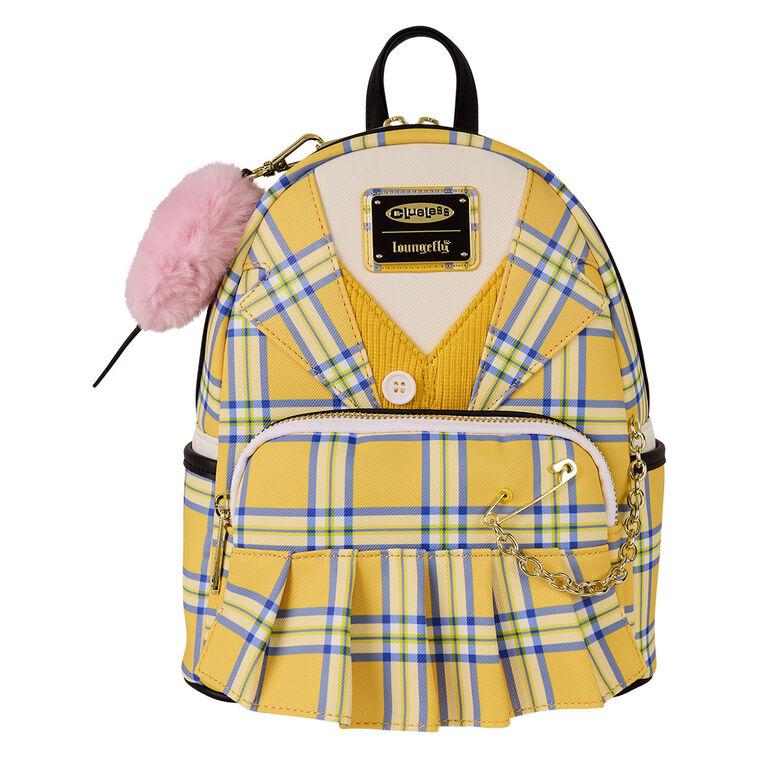 hallmark Loungefly Clueless Cher Cosplay Yellow Plaid Mini Backpack