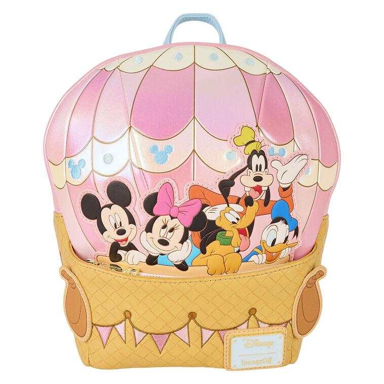 hallmark Loungefly Disney Mickey and Friends Hot Air Balloon Mini Backpack
