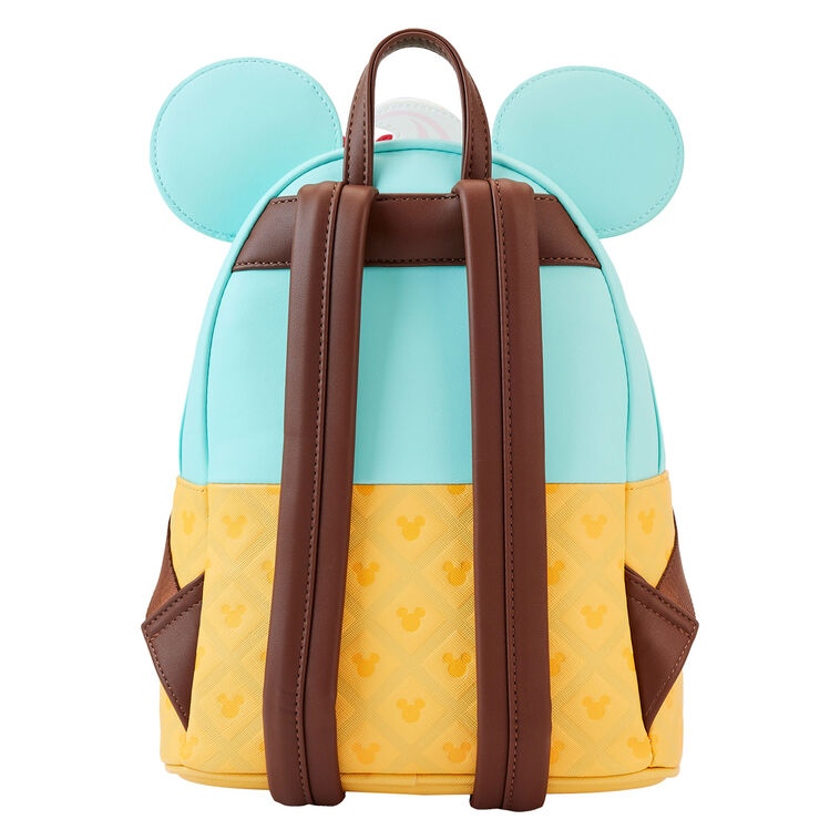 Hallmark Loungefly Disney Mickey And Minnie Ice Cream Cone Mini Backpack