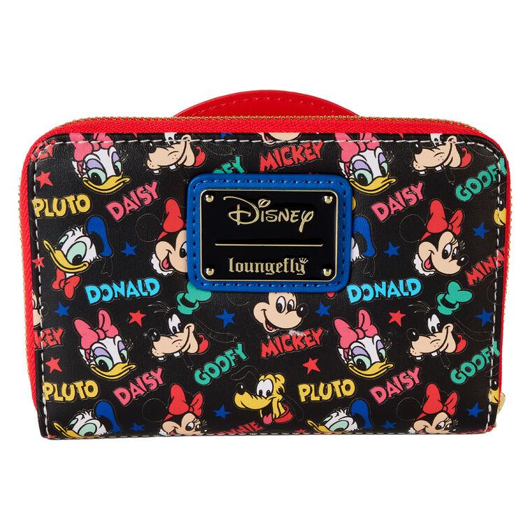 Hallmark Loungefly Disney Mickey Mouse And Friends Zip-Around Wallet