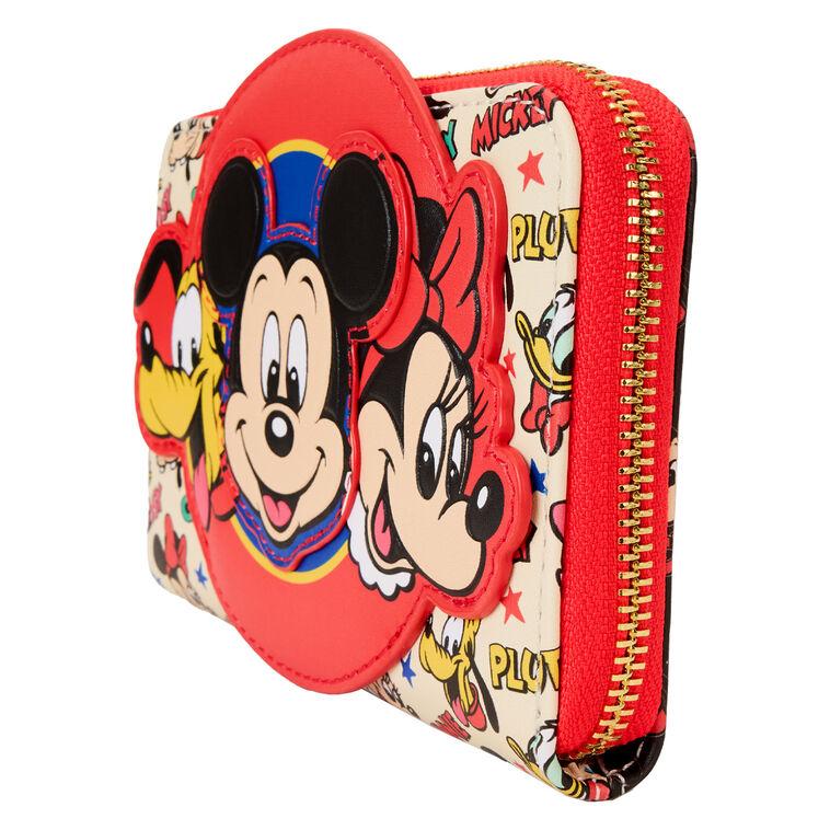Hallmark Loungefly Disney Mickey Mouse And Friends Zip-Around Wallet