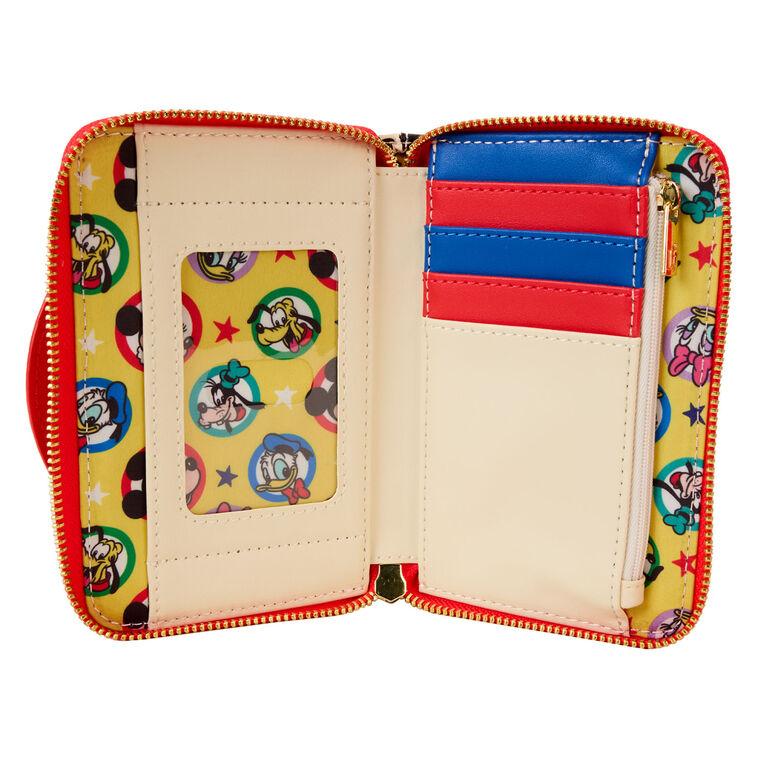 Hallmark Loungefly Disney Mickey Mouse And Friends Zip-Around Wallet