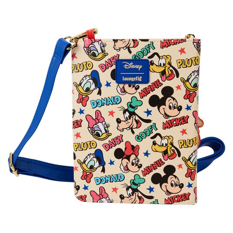 Hallmark Loungefly Disney Mickey Mouse And Friends Zip-Around Crossbody Journal