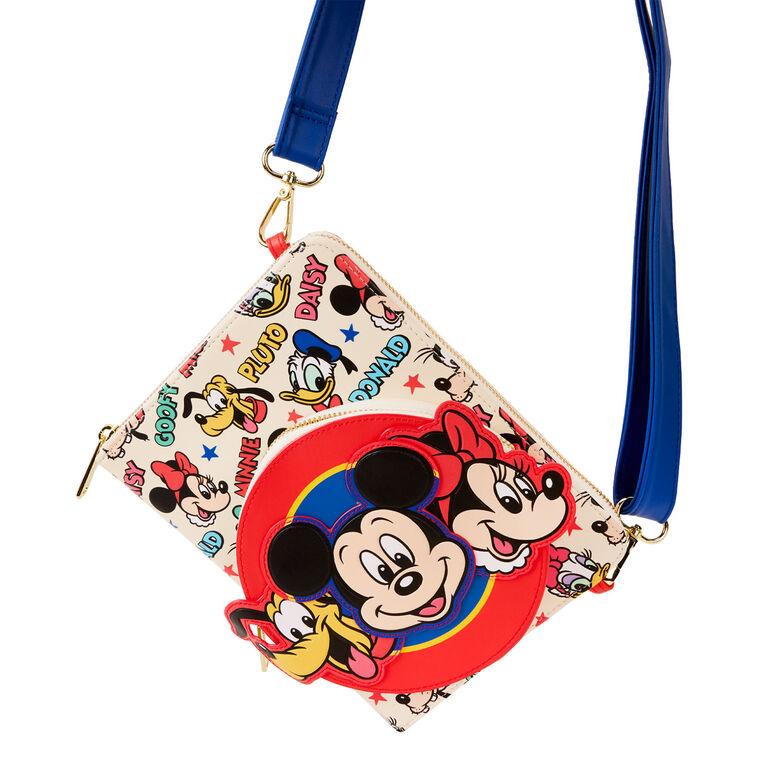 Hallmark Loungefly Disney Mickey Mouse And Friends Zip-Around Crossbody Journal