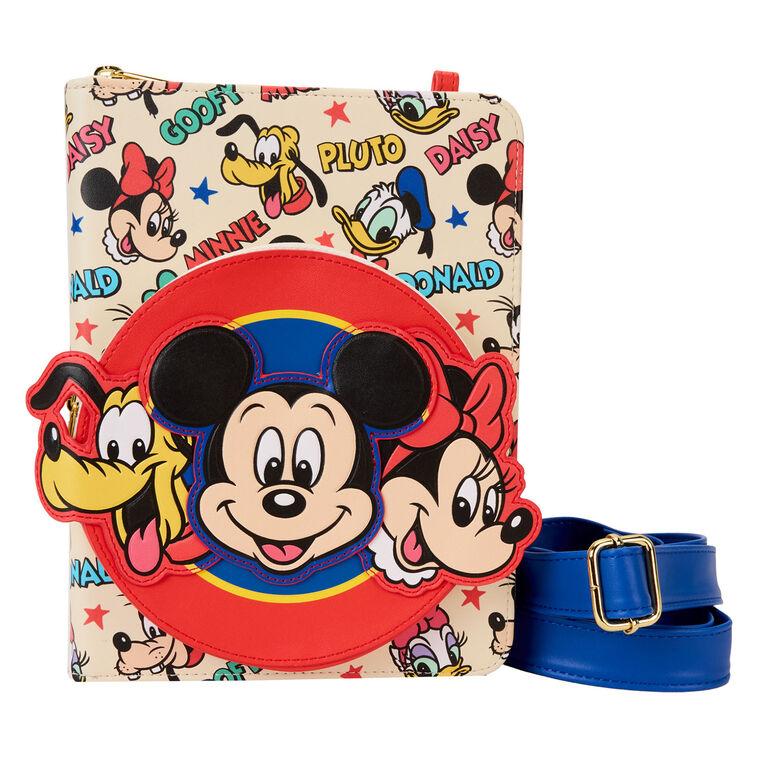 hallmark Loungefly Disney Mickey Mouse and Friends Zip-Around Crossbody Journal