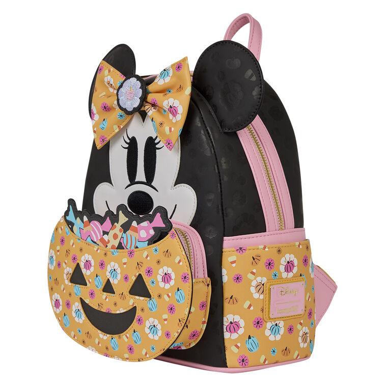 Hallmark Loungefly Disney Minnie Mouse Glow Pumpkin Mini Backpack