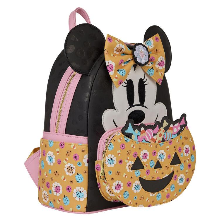 Hallmark Loungefly Disney Minnie Mouse Glow Pumpkin Mini Backpack