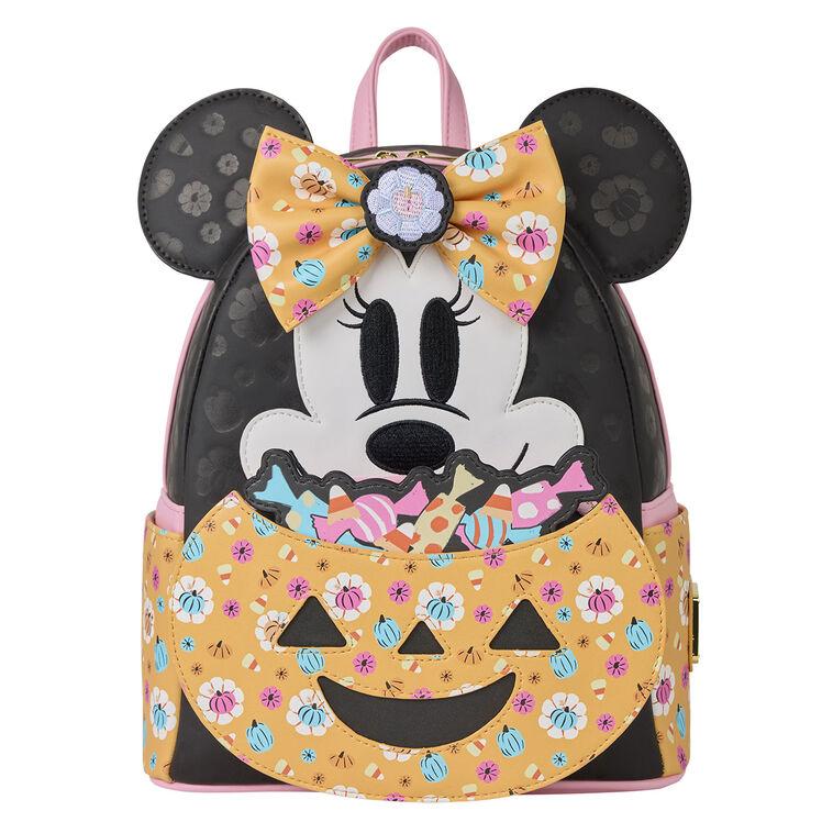 hallmark Loungefly Disney Minnie Mouse Glow Pumpkin Mini Backpack
