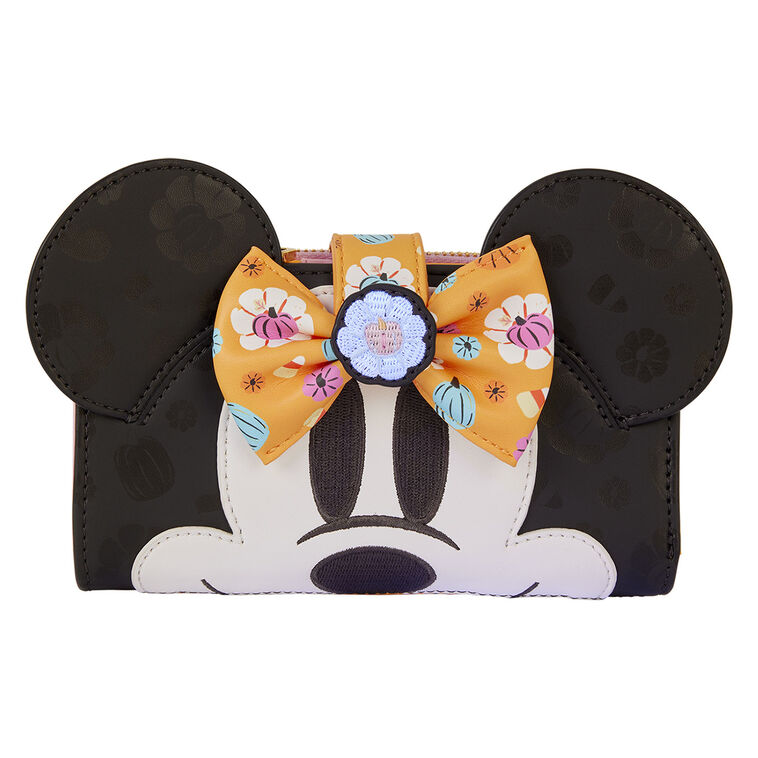 Hallmark Loungefly Disney Minnie Mouse Pumpkin Zip-Around Wallet