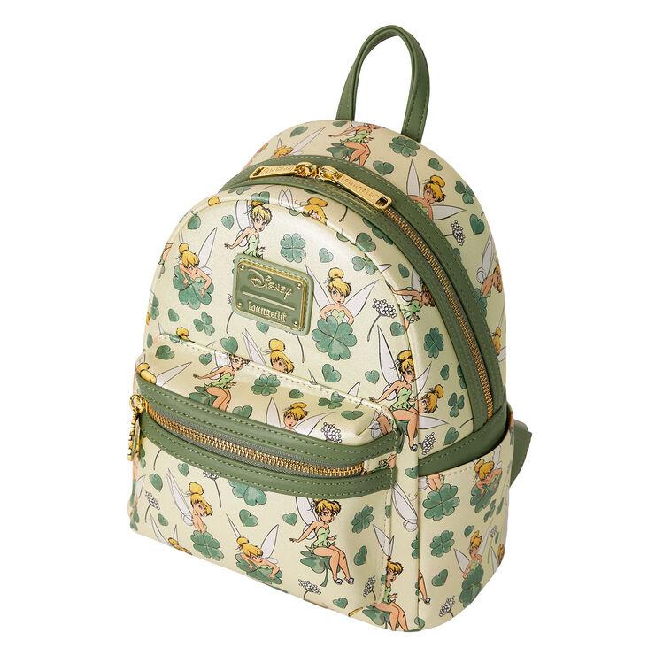 Hallmark Loungefly Disney Tinker Bell Four-Leaf Clover Mini Backpack
