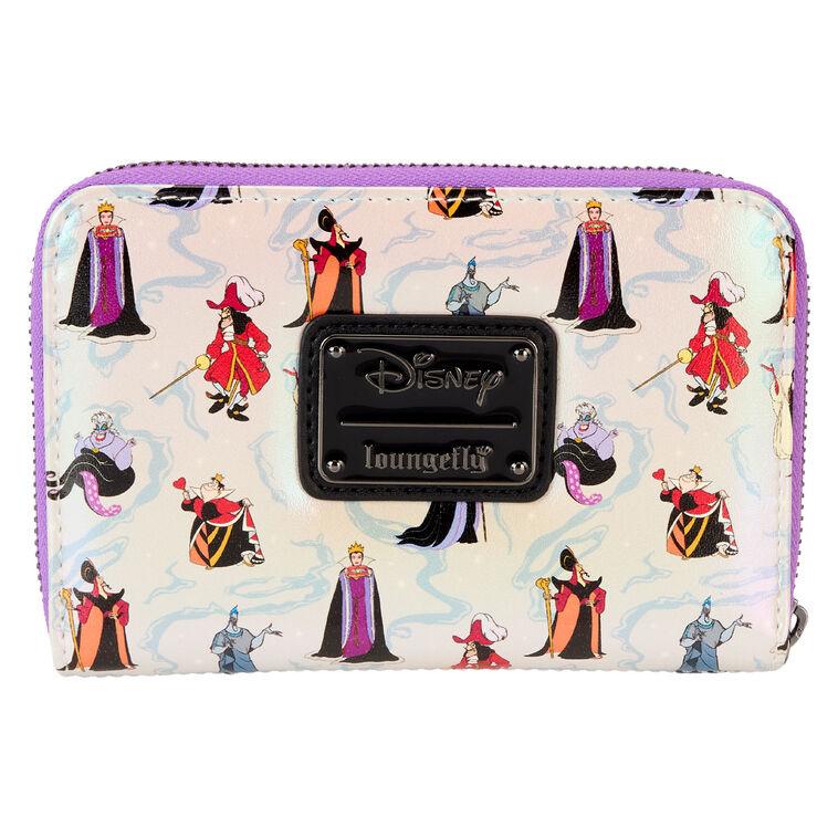Hallmark Loungefly Disney Villains Iridescent Zip-Around Wallet