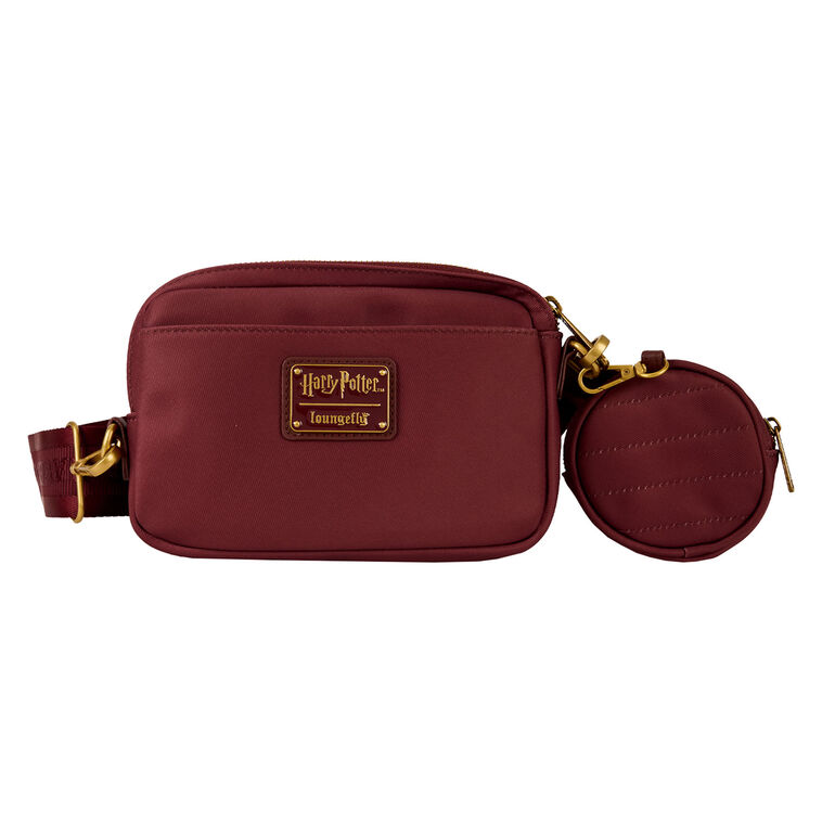 Hallmark Loungefly Harry Potter Hogwarts Nylon Sling Bag With Coin Purse