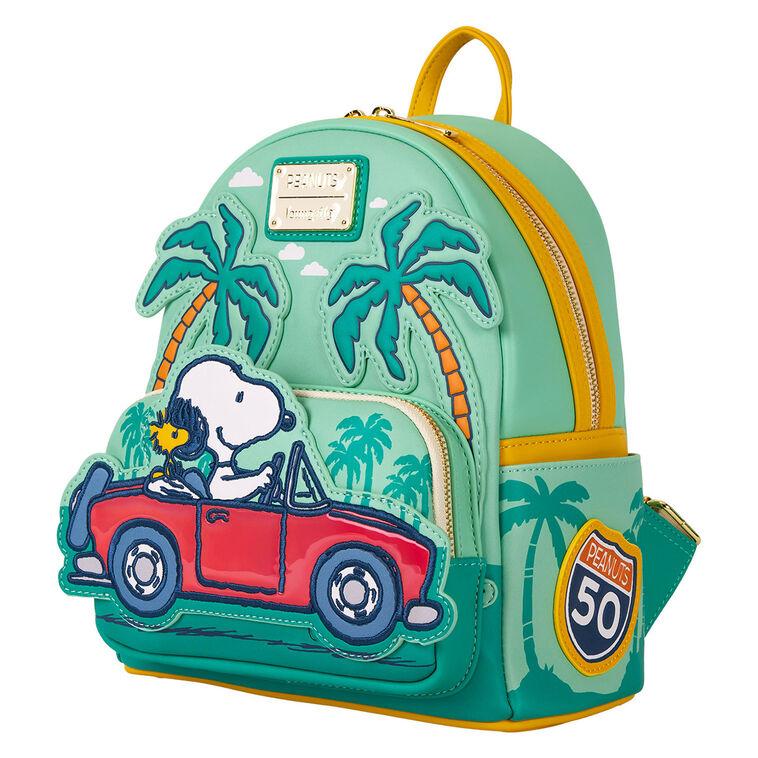 Hallmark Loungefly Peanuts Snoopy Road Trip Mini Backpack