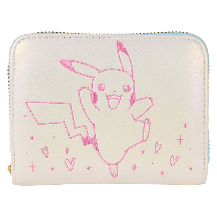 hallmark Loungefly Pokémon Pikachu Iridescent Zip-Around Wallet
