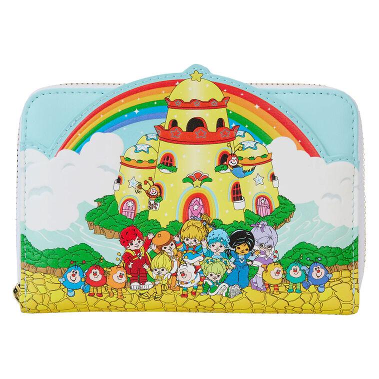 hallmark Loungefly Rainbow Brite Color Castle Zip-Around Wallet