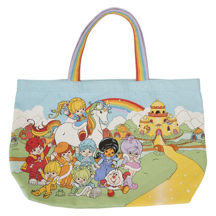 hallmark Loungefly Rainbow Brite Gang Canvas Tote Bag