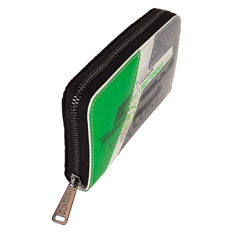 Hallmark Loungefly Star Wars Luke Skywalker Lightsaber Zip-Around Wallet
