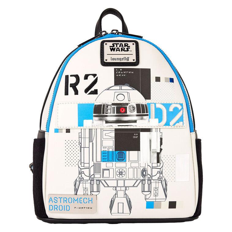 hallmark Loungefly Star Wars R2-D2 Astromech Droid Mini Backpack