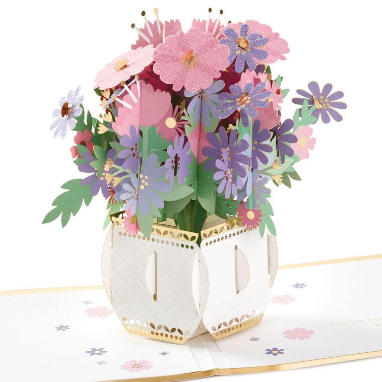 hallmark Love and Appreciation Flower Bouquet 3D Pop-Up Love Card