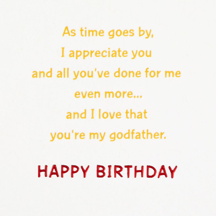 Hallmark Love And Gratitude Birthday Card For Godfather
