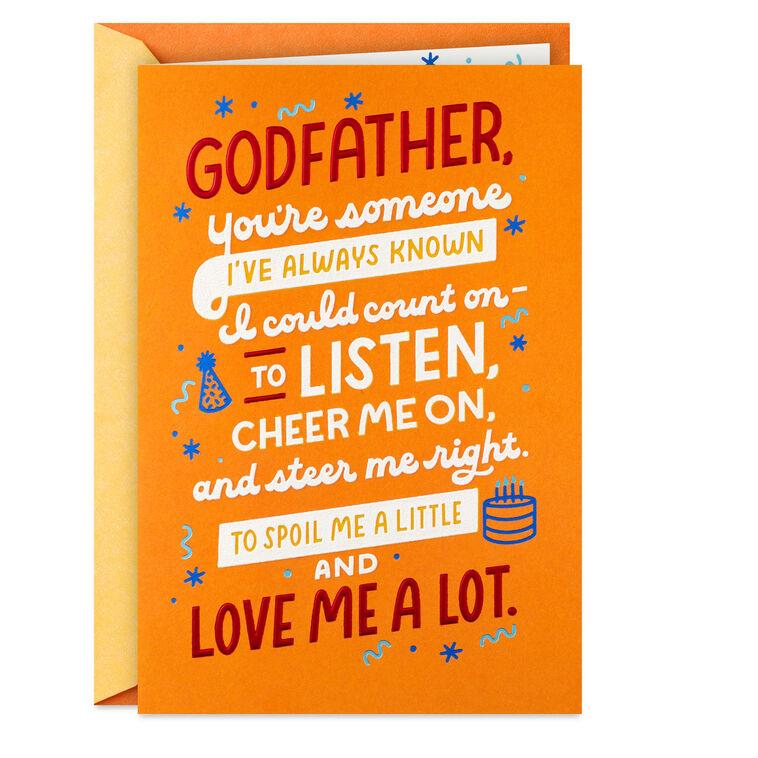 hallmark Love and Gratitude Birthday Card for Godfather