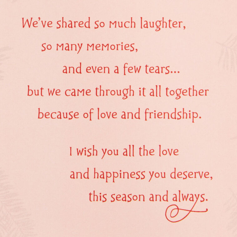 Hallmark Love And Happiness Christmas Card For Friend