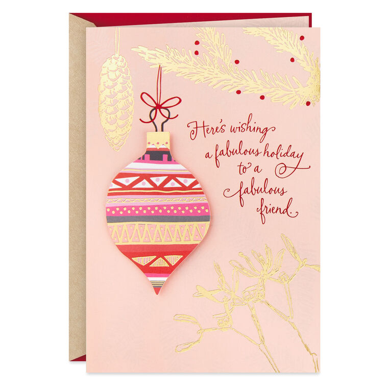 hallmark Love and Happiness Christmas Card for Friend
