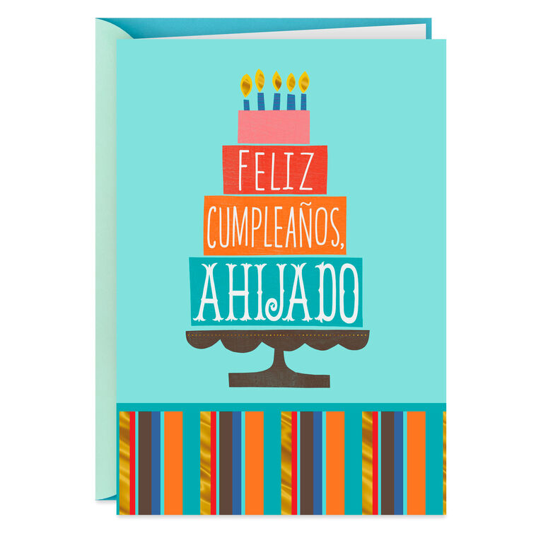 hallmark Love and Joy Spanish-Language Birthday Card for Godson