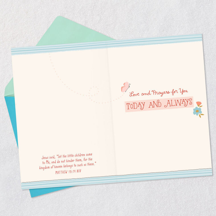 Hallmark Love And Prayers Today And Always Baptism Card For Goddaughter