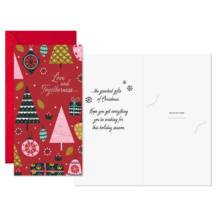 Hallmark Love And Togetherness Money Holder Christmas Cards Pack Of 10