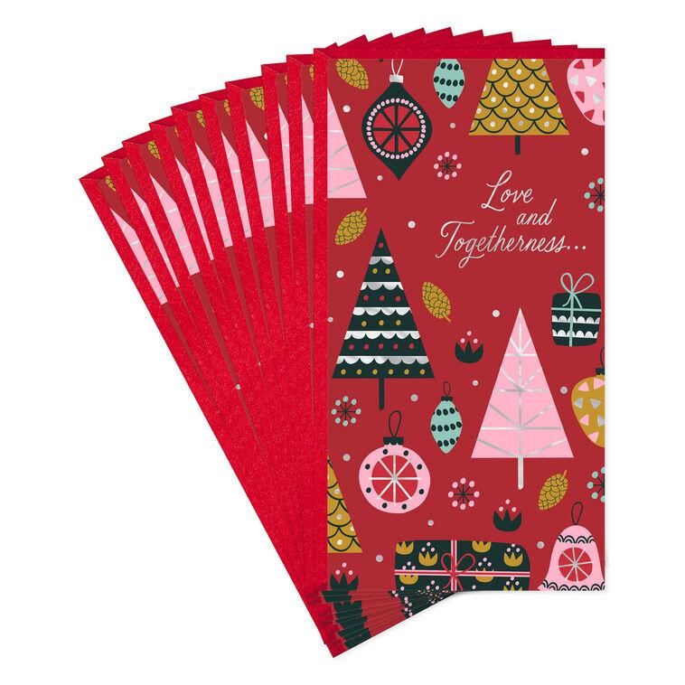 hallmark Love and Togetherness Money Holder Christmas Cards Pack of 10