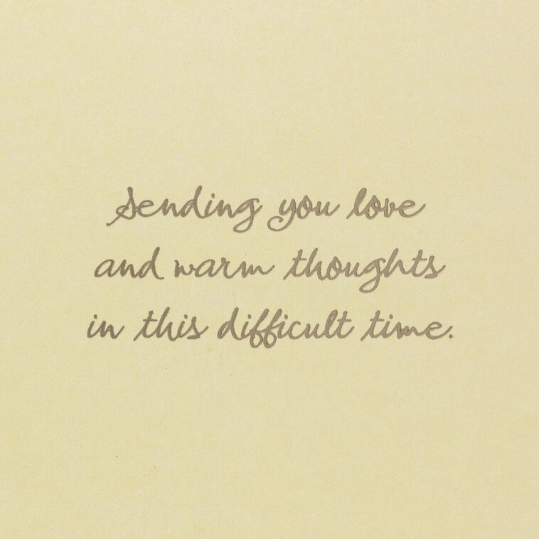 Hallmark Love And Warm Thoughts Sympathy Card For Loss Of Husband