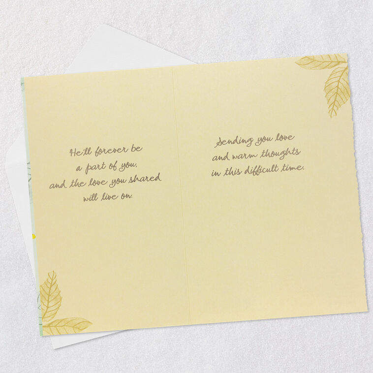 Hallmark Love And Warm Thoughts Sympathy Card For Loss Of Husband
