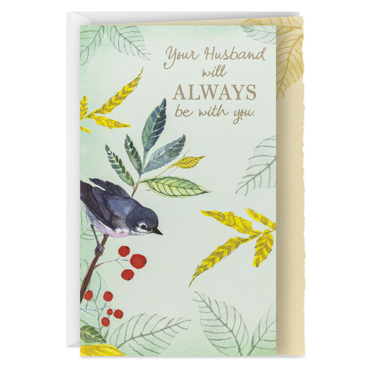 hallmark Love and Warm Thoughts Sympathy Card for Loss of Husband